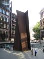 Fulcrum 1987, 55-foot freestanding sculpture of Cor-ten steel near Liverpool Street station, London